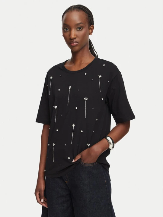 Zdjęcie produktu Liu Jo T-Shirt WF6398 JS904 Czarny Boxy Fit