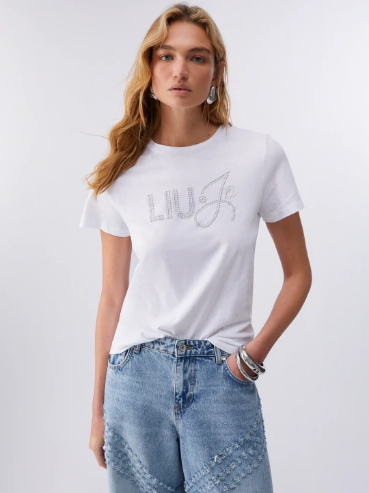 Zdjęcie produktu Liu Jo T-shirt With Appliqué Details biały