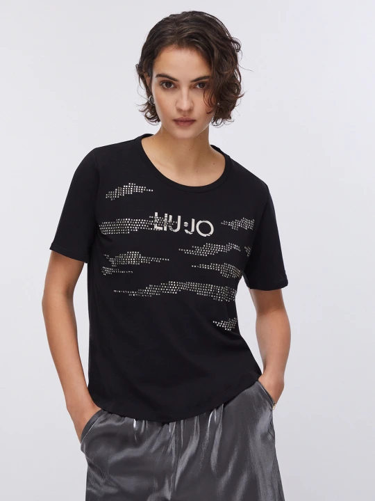 Zdjęcie produktu Liu Jo T-shirt With Appliqués czarny