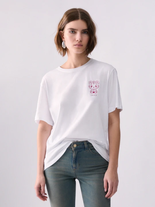 Zdjęcie produktu Liu Jo T-shirt With Back Print biały