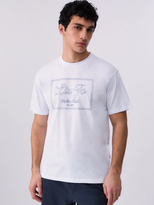 Zdjęcie produktu Liu Jo T-shirt With Embroidered Logo biały