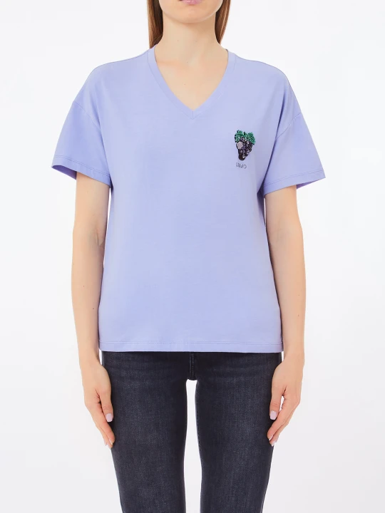 Zdjęcie produktu Liu Jo T-shirt With Grape Lavender