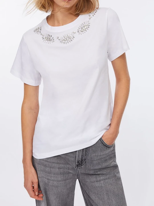 Zdjęcie produktu Liu Jo T-shirt With Jewel Embroidery