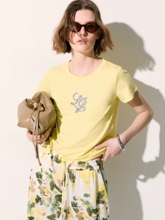 Zdjęcie produktu Liu Jo T-shirt With Logo żółty