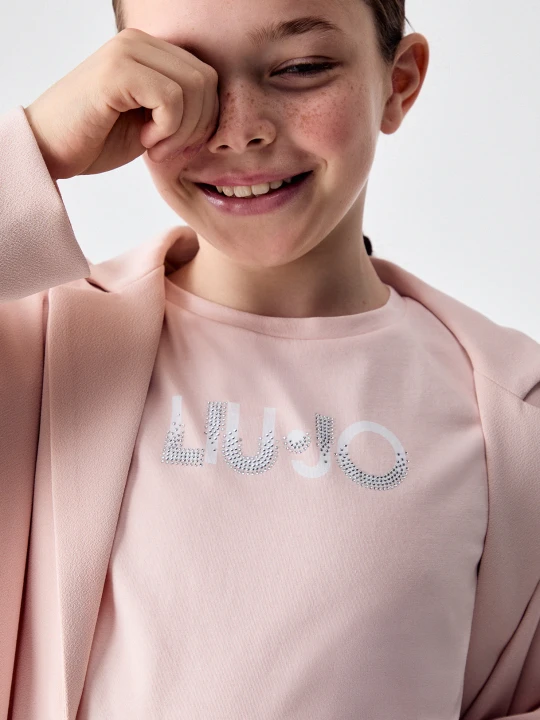 Zdjęcie produktu Liu Jo T-shirt With Logo And Gemstones