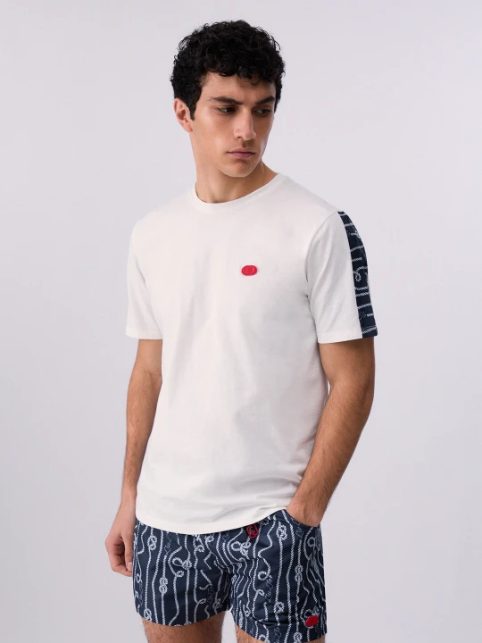 Zdjęcie produktu Liu Jo T-shirt With Printed Insert niebieski