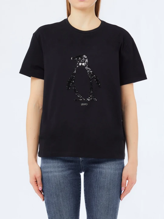 Zdjęcie produktu Liu Jo T-shirt With Rhinestones czarny