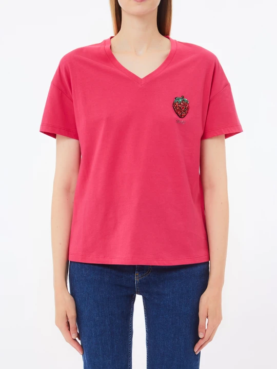 Zdjęcie produktu Liu Jo T-shirt With Strawberry różowy