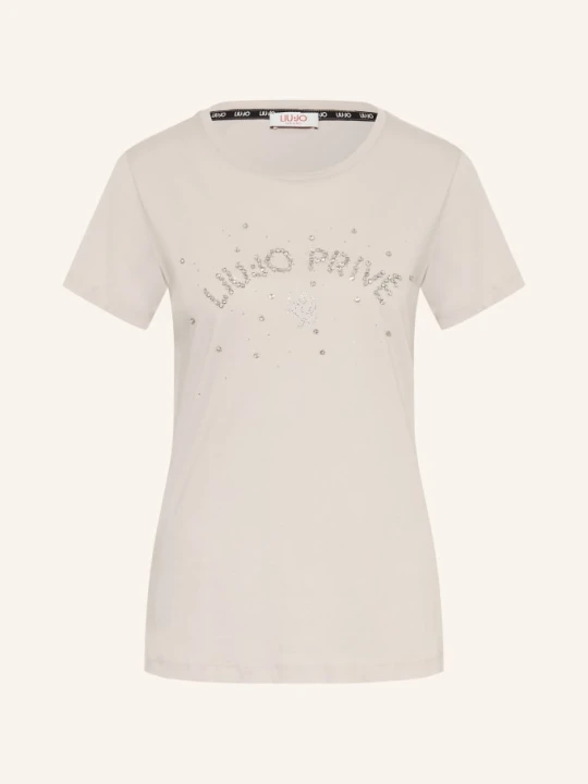 Zdjęcie produktu Liu Jo T-Shirt Z Kamieniami Ozdobnymi beige