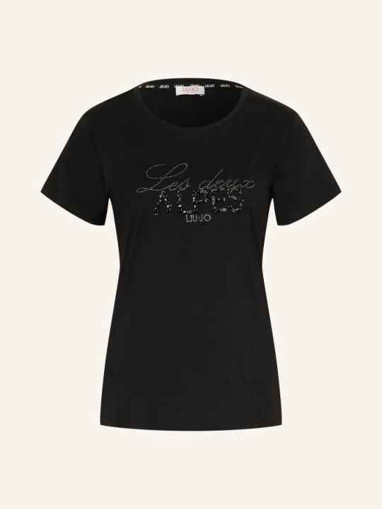 Zdjęcie produktu Liu Jo T-Shirt Z Kamieniami Ozdobnymi schwarz CZARNY