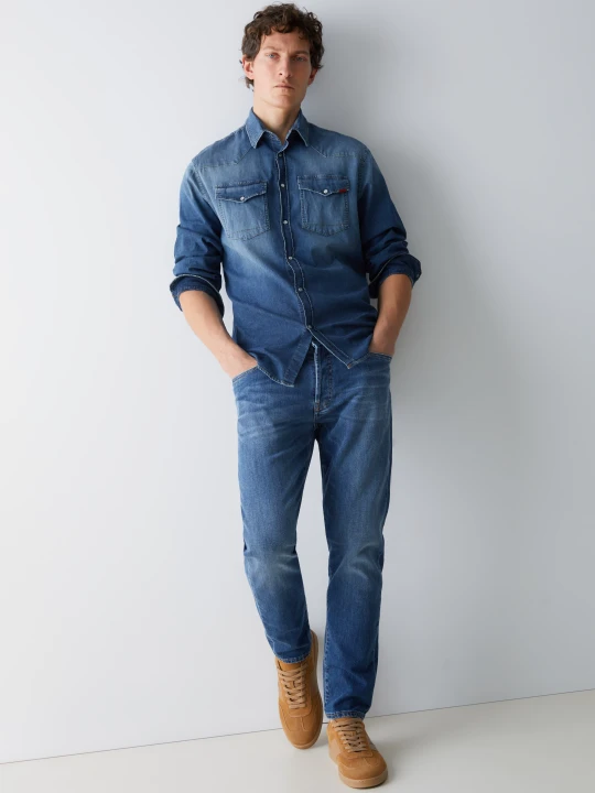 Zdjęcie produktu Liu Jo Tapered Fit Jeans Blue Denim