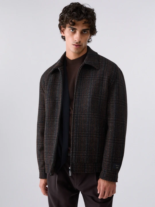 Zdjęcie produktu Liu Jo Tartan Jacket In Wool Blend brązowy