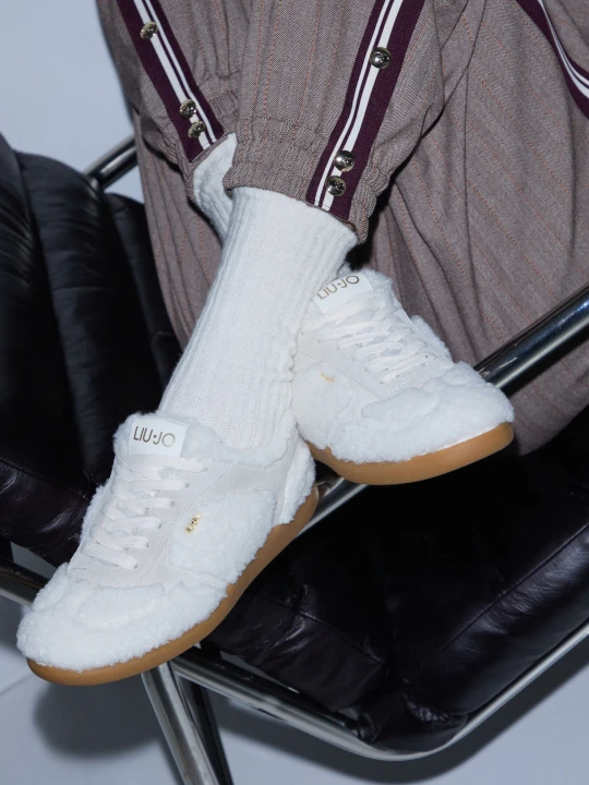 Zdjęcie produktu Liu Jo Teddy Fabric Sneakers Milky White