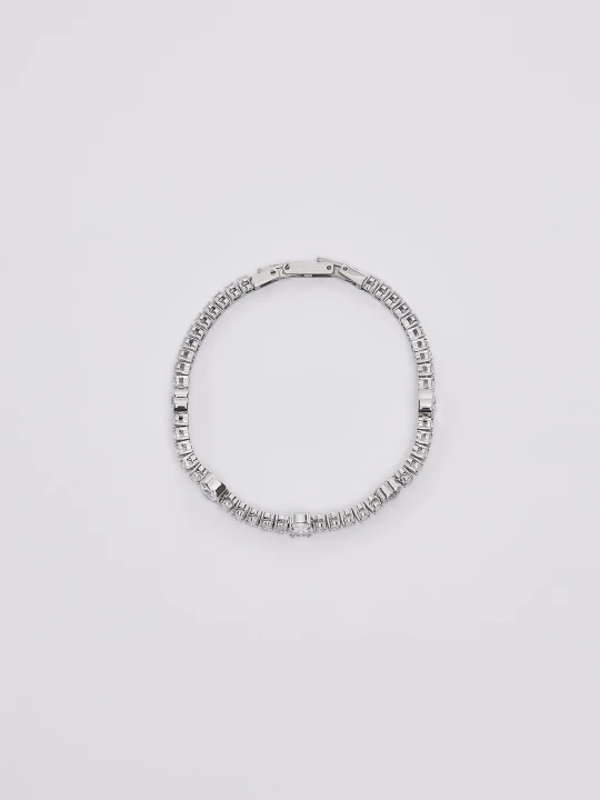 Zdjęcie produktu Liu Jo Tennis Bracelet With Rhinestones srebrny