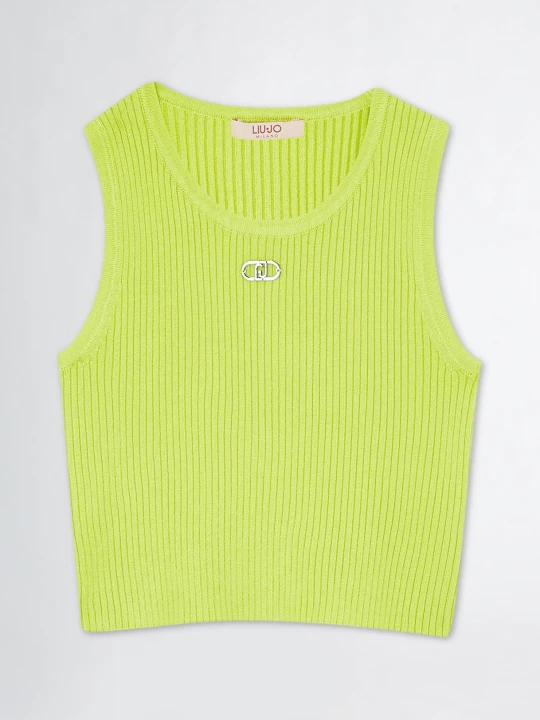 Zdjęcie produktu Liu Jo Top With Logo żółty