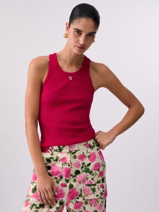 Zdjęcie produktu Liu Jo Top With Mini Logo czerwony