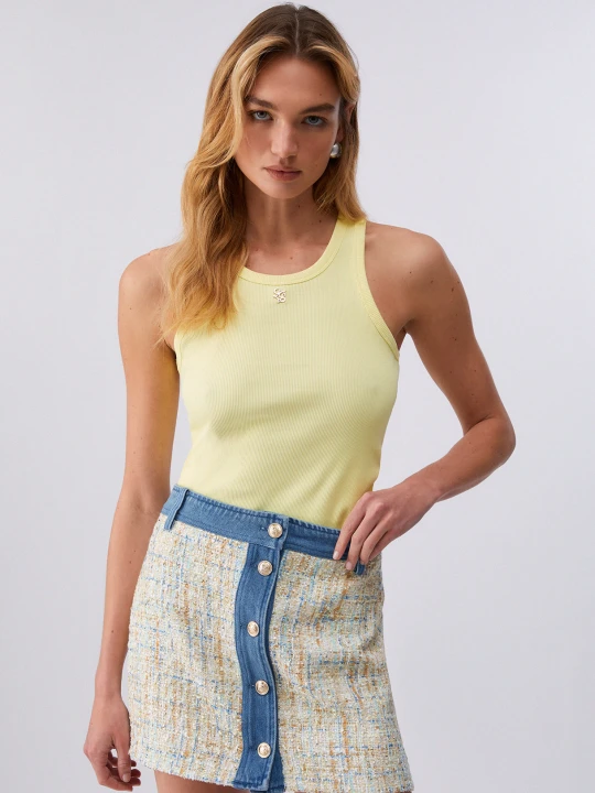 Zdjęcie produktu Liu Jo Top With Mini Logo żółty