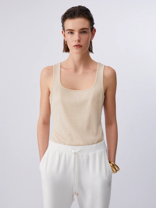Zdjęcie produktu Liu Jo Top With Monogram Logo Champagne
