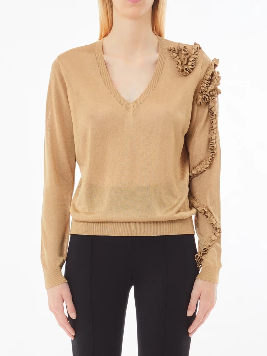 Zdjęcie produktu Liu Jo Top With Ruffles Caramel