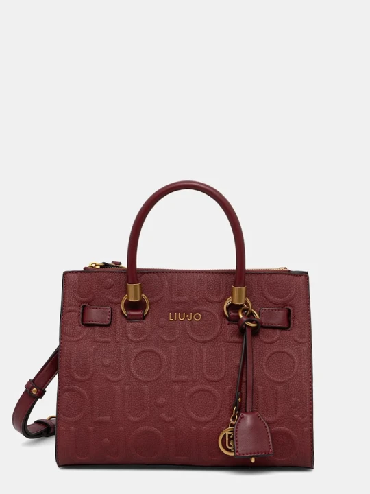 Zdjęcie produktu Liu Jo torebka crossbody damska z imitacji skóry bordowy