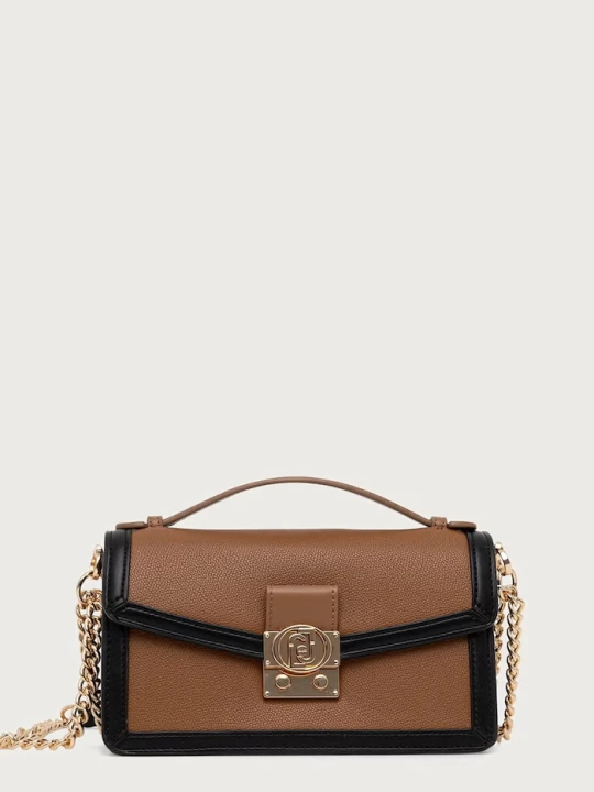 Zdjęcie produktu Liu Jo torebka crossbody z imitacji skóry brązowy
