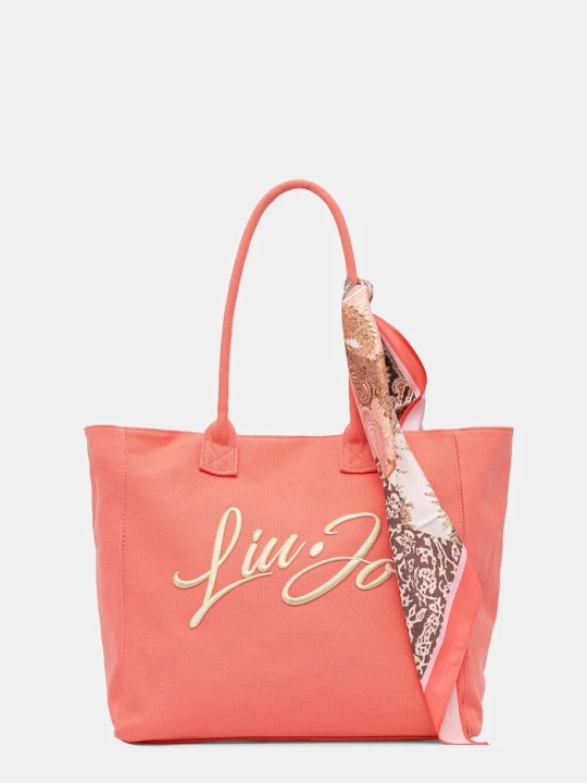 Zdjęcie produktu Liu Jo torebka shopper damska bawełniana różowy