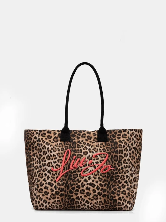 Zdjęcie produktu Liu Jo torebka shopper damska bawełniana brązowy