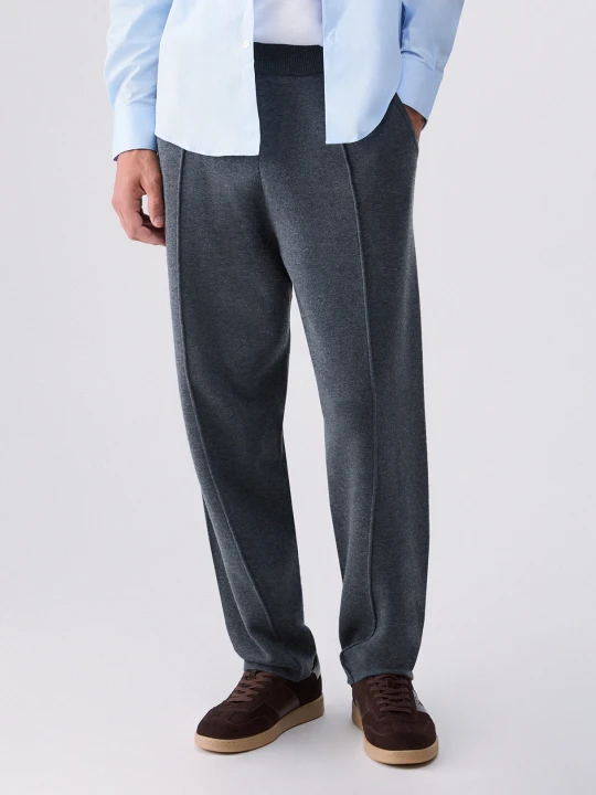 Zdjęcie produktu Liu Jo Trousers Balloon In A Wool Blend Dark Grey