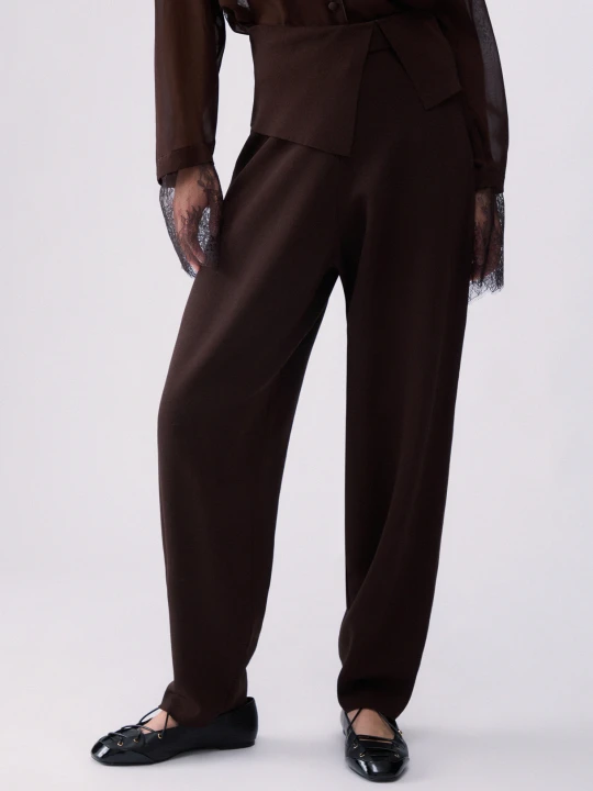 Zdjęcie produktu Liu Jo Trousers In Knit Mocha