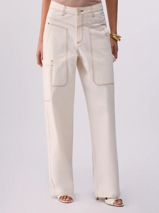 Zdjęcie produktu Liu Jo Trousers With Maxi-pockets biały