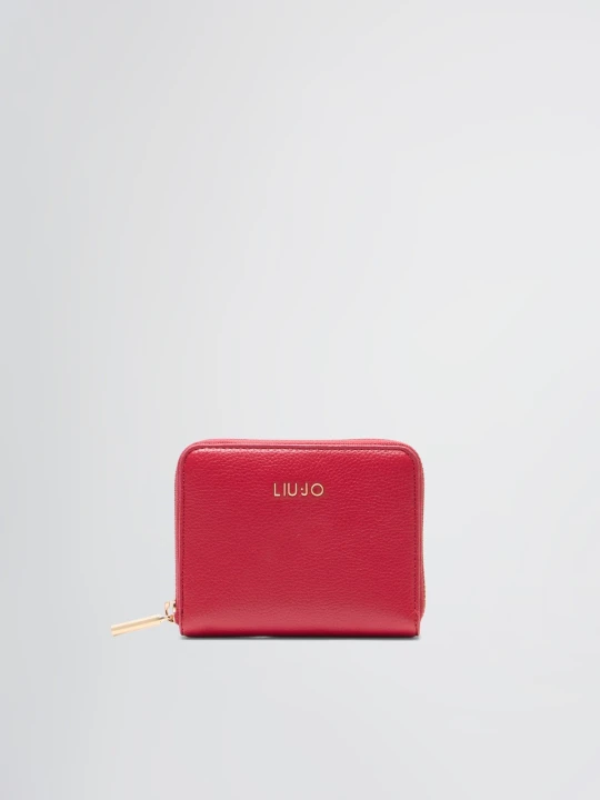 Zdjęcie produktu Liu Jo Tumbled Zip-around Purse czerwony