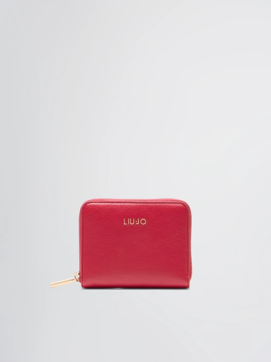 Zdjęcie produktu Liu Jo Tumbled Zip-around Purse czerwony