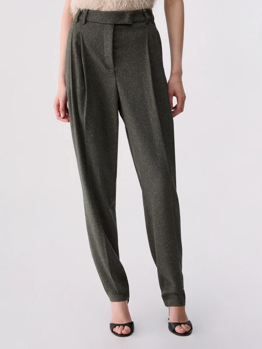 Zdjęcie produktu Liu Jo Trousers In Tweed Dark Green