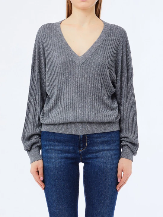 Zdjęcie produktu Liu Jo Knit With V-neck Anthracite