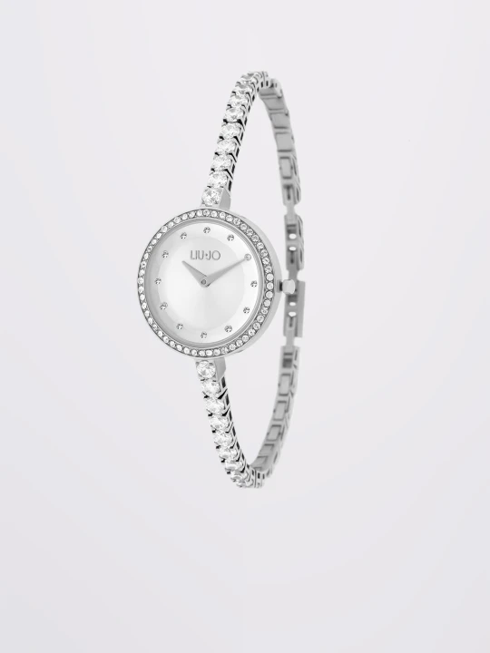 Zdjęcie produktu Liu Jo Watch With Bejewelled Strap srebrny