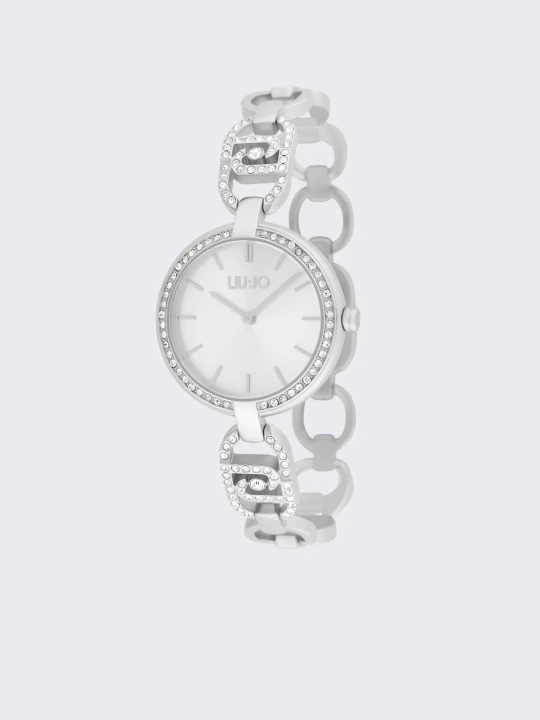 Zdjęcie produktu Liu Jo Watch With Branded Strap srebrny
