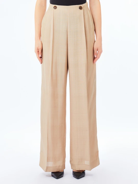 Zdjęcie produktu Liu Jo Wide Leg Trousers beżowy