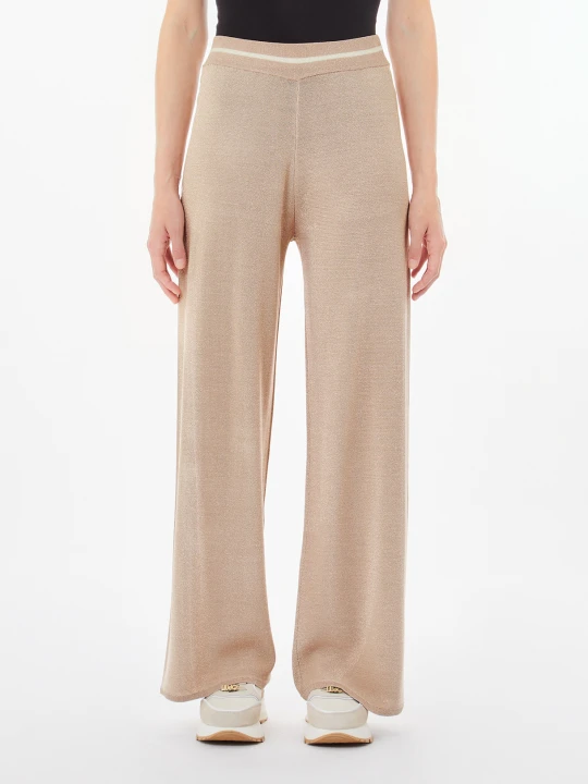 Zdjęcie produktu Liu Jo Wide Pants In Lurex® beżowy