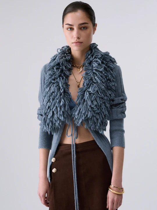 Zdjęcie produktu Liu Jo Wool And Alpaca Cardigan Light Blue