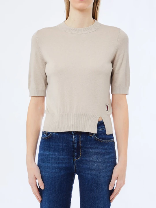 Zdjęcie produktu Liu Jo Wool Blend Top Dark Beige