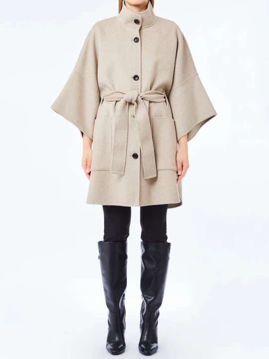 Zdjęcie produktu Liu Jo Wool Coat With Belt beżowy
