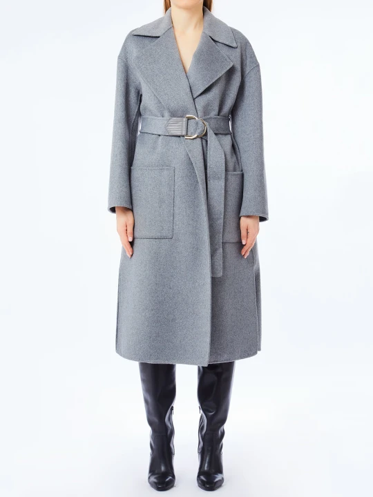 Zdjęcie produktu Liu Jo Wool Coat With Belt szary