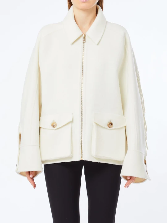 Zdjęcie produktu Liu Jo Caban In Wool With Fringe Butter