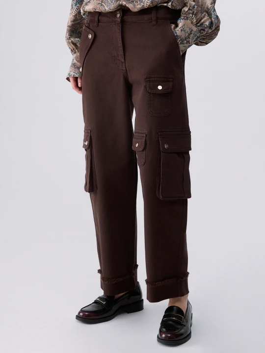Zdjęcie produktu Liu Jo Worker Pants With Pockets Mocha