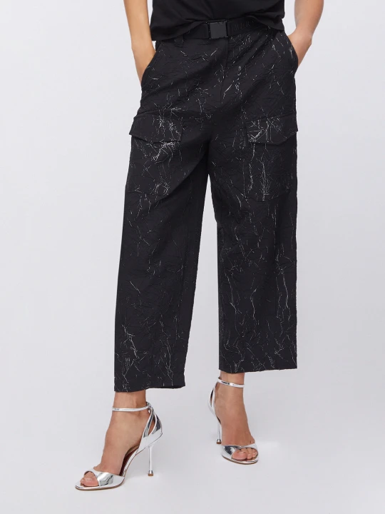 Zdjęcie produktu Liu Jo Wrinkle-effect Trousers czarny