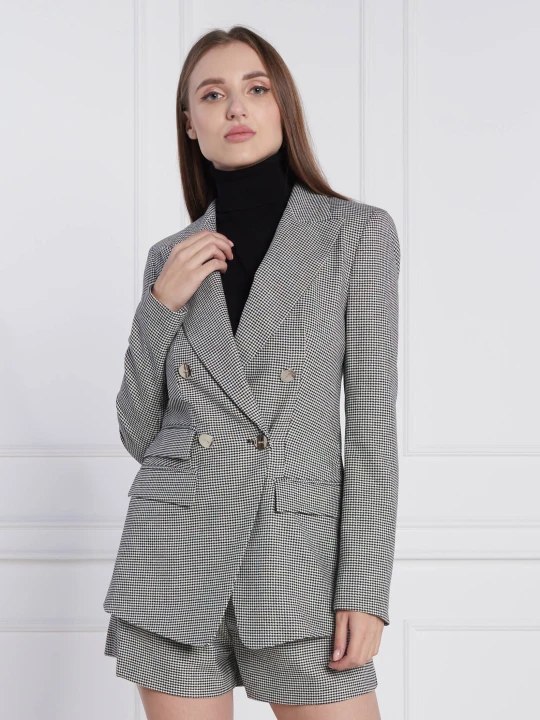 Zdjęcie produktu Liu Jo Żakiet | Slim Fit | z dodatkiem wełny czarny