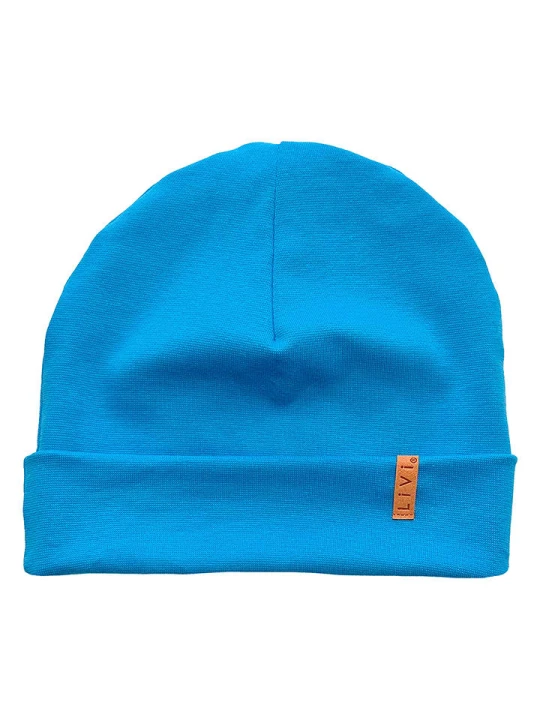Zdjęcie produktu LiVi Czapka beanie "Aquablue" w kolorze niebieskim rozmiar: 48-52 cm