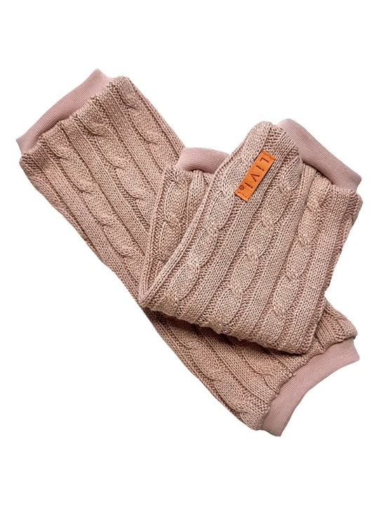 Zdjęcie produktu LiVi Getry "Strick Liv oldrose" w kolorze jasnoróżowym rozmiar: onesize