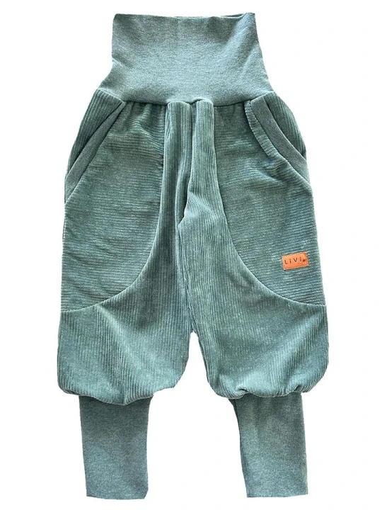 Zdjęcie produktu LiVi Spodnie "Nickycord" w kolorze turkusowym rozmiar: 92 / 98