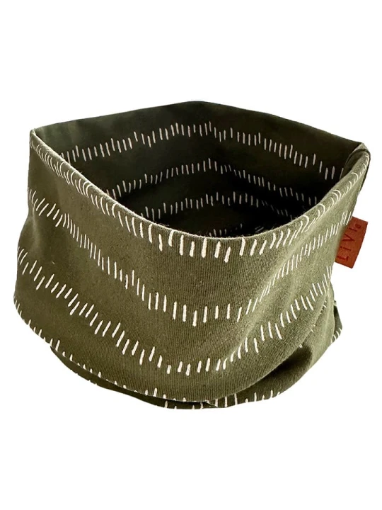Zdjęcie produktu LiVi Szal-koło "Stripes khaki" w kolorze khaki - 50 x 24 cm rozmiar: onesize
